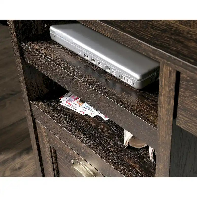Executive Desk with Spacious Top, Drawers and Adjustable Shelving for Home Office