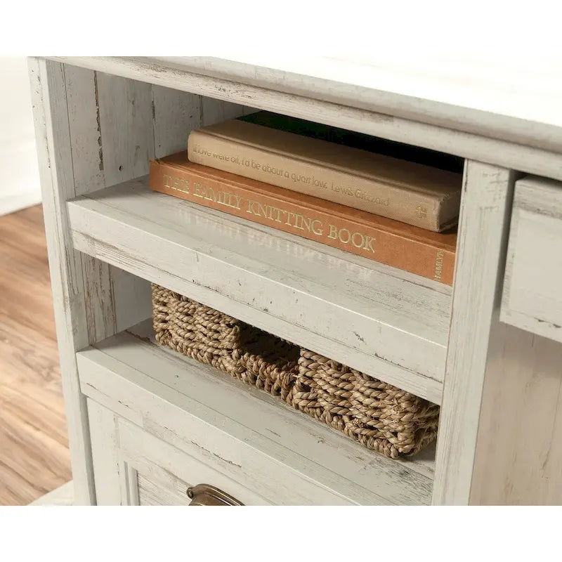 Executive Desk with Spacious Top, Drawers and Adjustable Shelving for Home Office