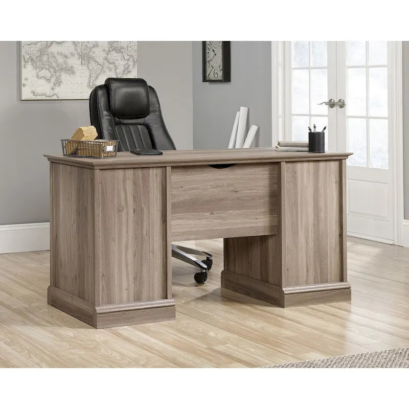Executive Desk with Spacious Top, Drawers and Adjustable Shelving for Home Office