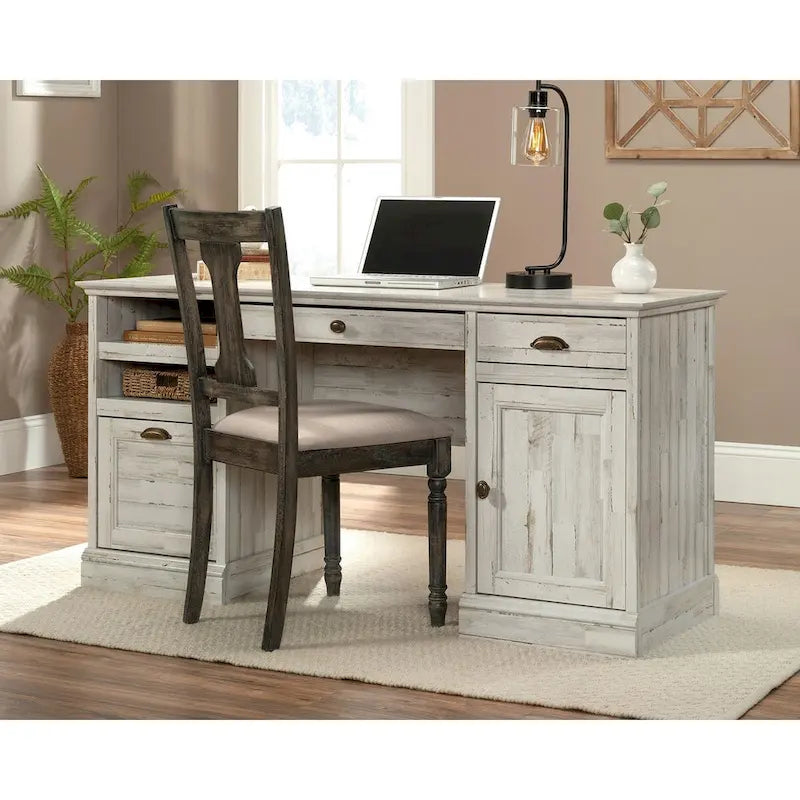 Executive Desk with Spacious Top, Drawers and Adjustable Shelving for Home Office