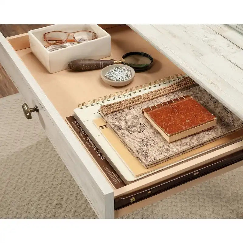 Executive Desk with Spacious Top, Drawers and Adjustable Shelving for Home Office