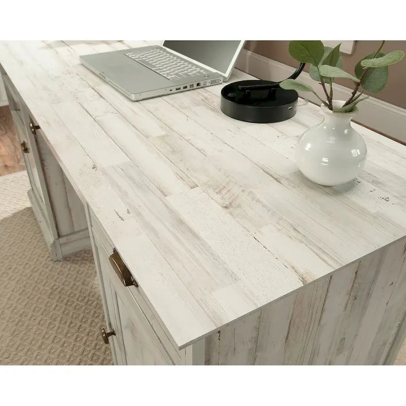 Executive Desk with Spacious Top, Drawers and Adjustable Shelving for Home Office