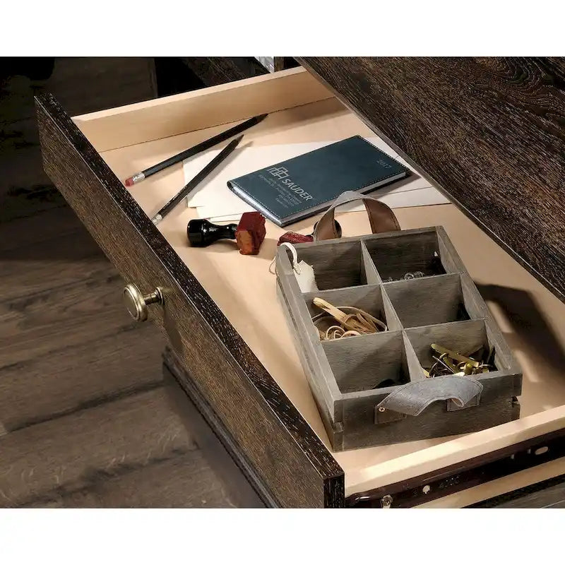 Executive Desk with Spacious Top, Drawers and Adjustable Shelving for Home Office