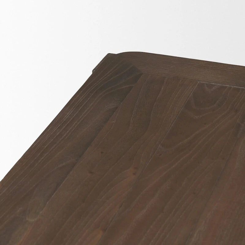 Dark Brown Wood Rectangular 72 Dining Table - 72.0L x 39.0W x 30.0H