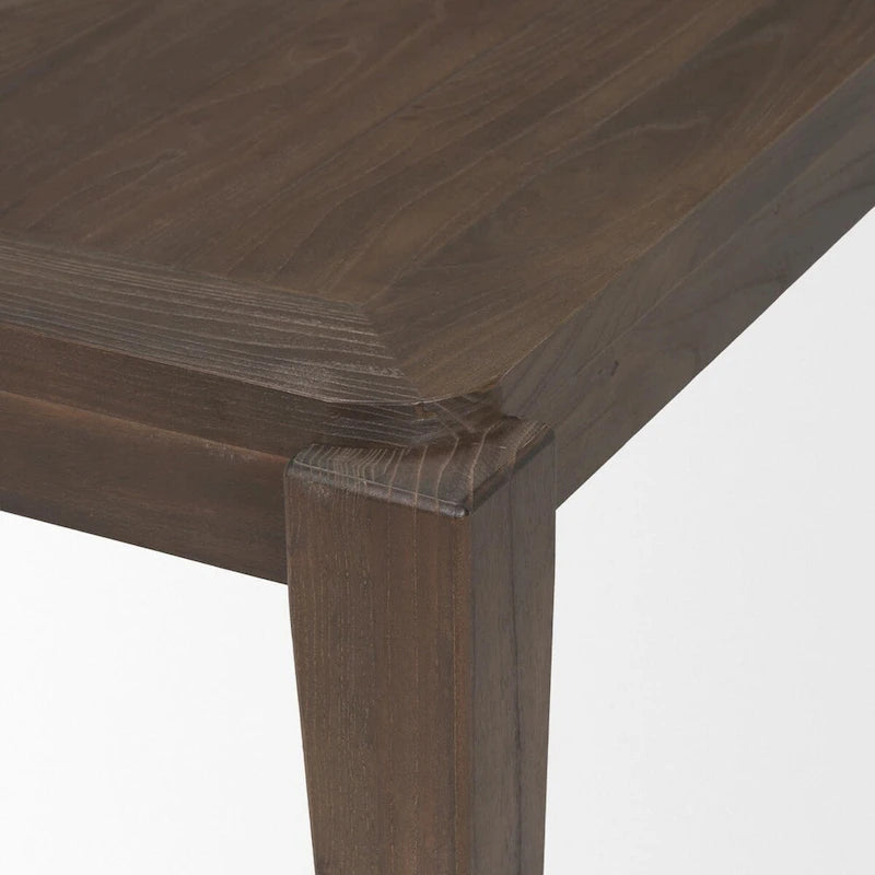 Dark Brown Wood Rectangular 72 Dining Table - 72.0L x 39.0W x 30.0H