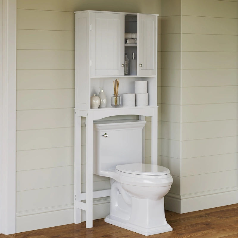 Over the Toilet Bathroom Spacesaver Wall Medicine Storage Cabinet with Adjustable Shelf