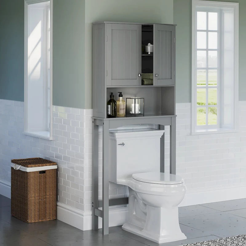 Over the Toilet Bathroom Spacesaver Wall Medicine Storage Cabinet with Adjustable Shelf