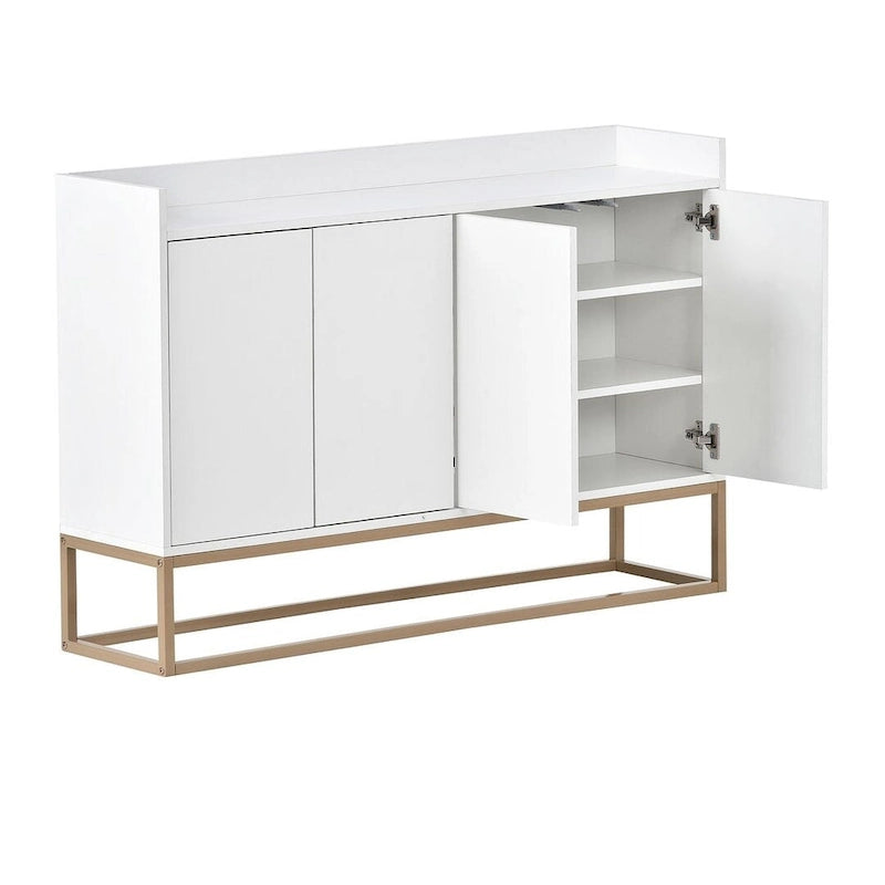 47.2 Modern 4 Door Buffet with Metal Base