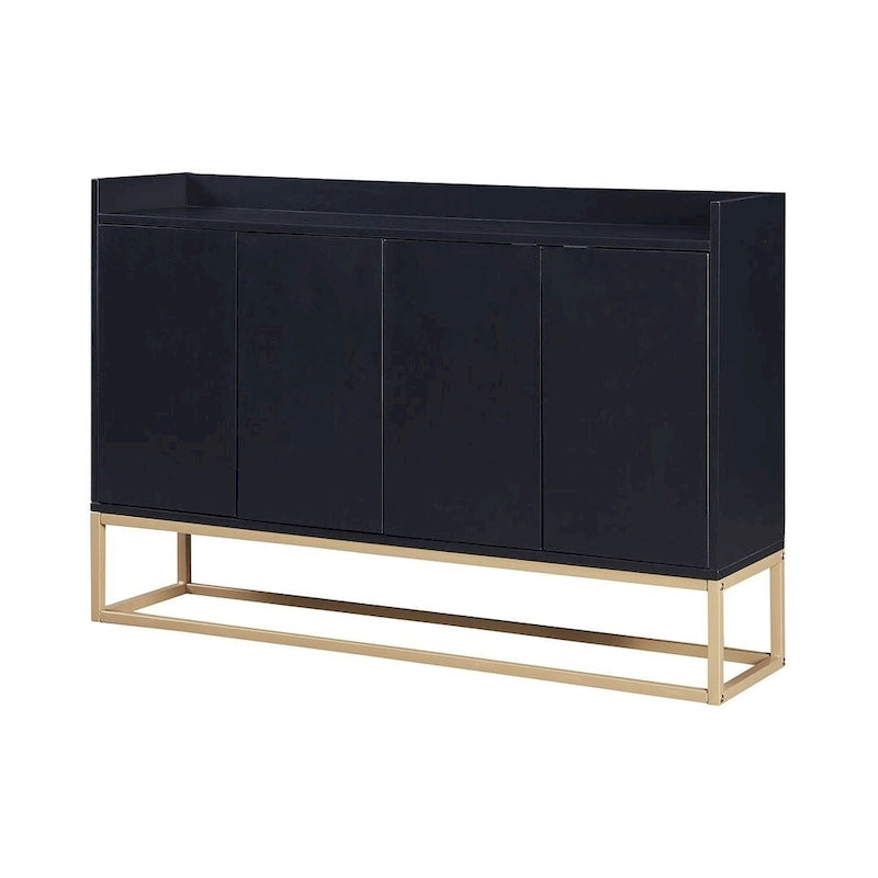 47.2 Modern 4 Door Buffet with Metal Base