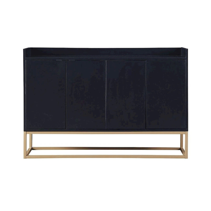 47.2 Modern 4 Door Buffet with Metal Base